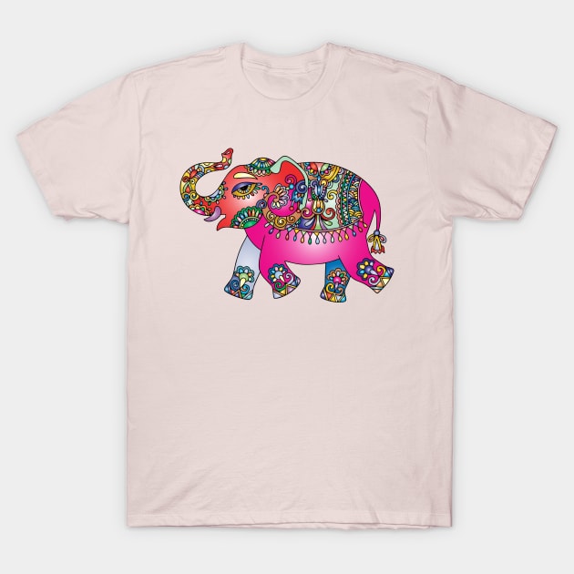 Colorful Elephant T-Shirt by  Colorful&Goldie